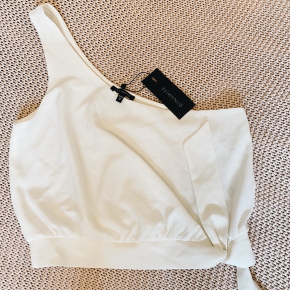 Dynamite Tops - Dynamite One Shoulder Blouse